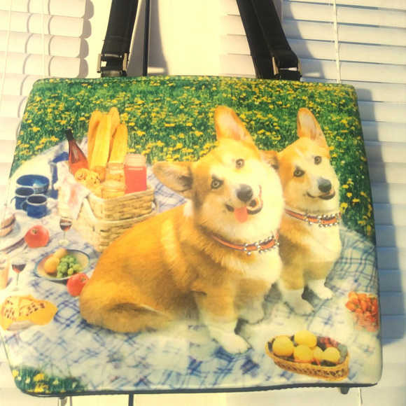 Handbags - Shoulder Handbag/Purse With Corgi Dogs on it.